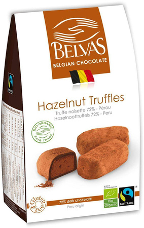 Ciocolată belgiană cu trufe de alune din comerț echitabil fără gluten BIO 100 g